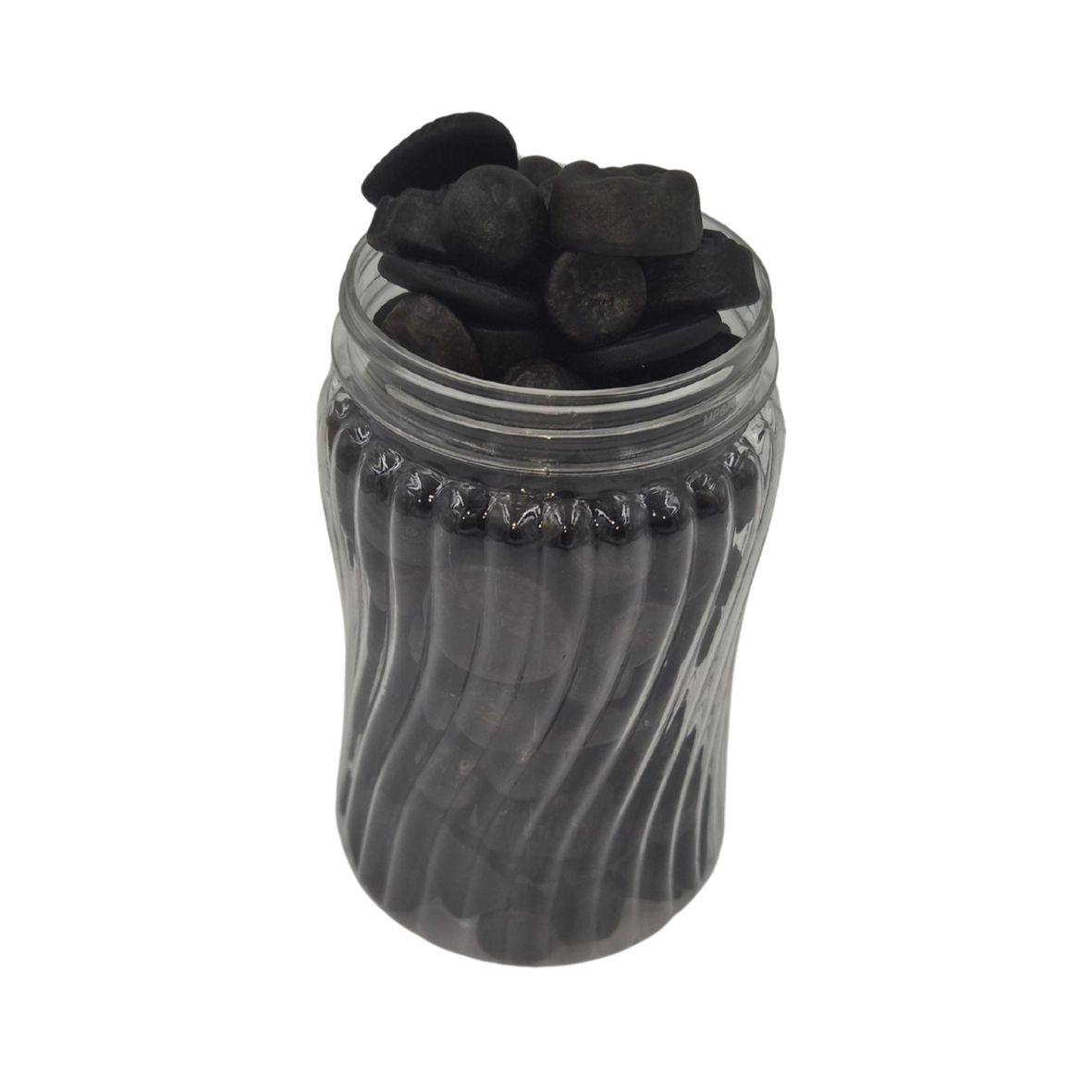Candy jar - Licorice - 500 ml Ribbed