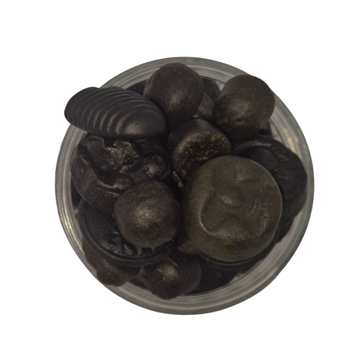 Candy jar - Licorice - 500 ml Ribbed