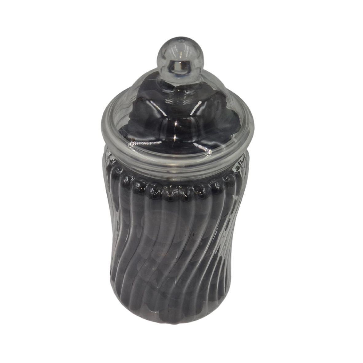 Candy jar - Licorice - 500 ml Ribbed