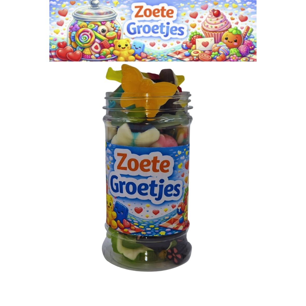 Snoeppot 12 - Zoete groetjes