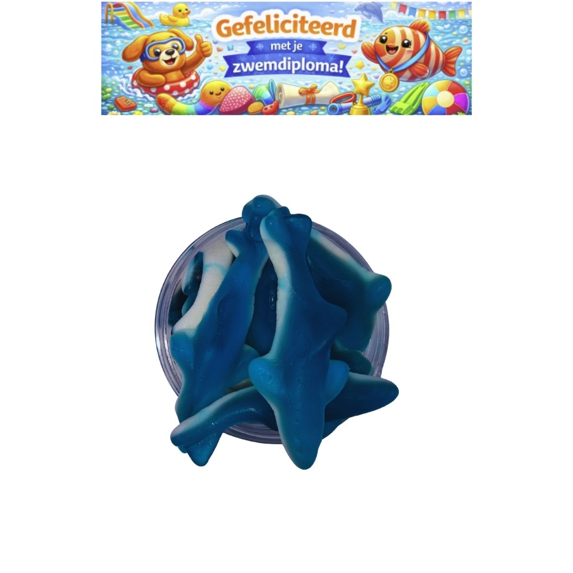 Snoeppot 13 - Gefeliciteerd met je zwemdiploma!